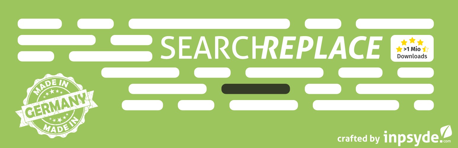 Wordpress Search And Replace Plugin