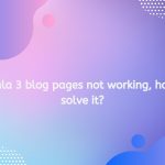 Joomla 3 blog pages not working, how to solve it? 2