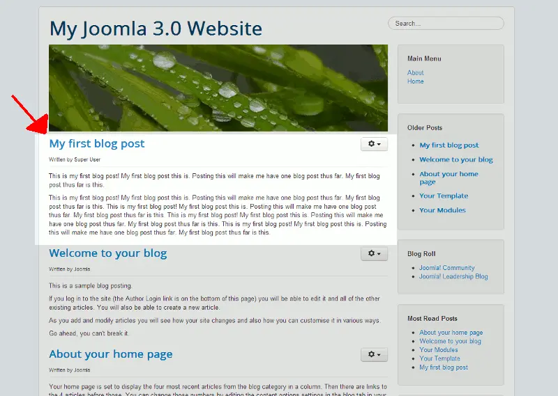 joomla 3 blog