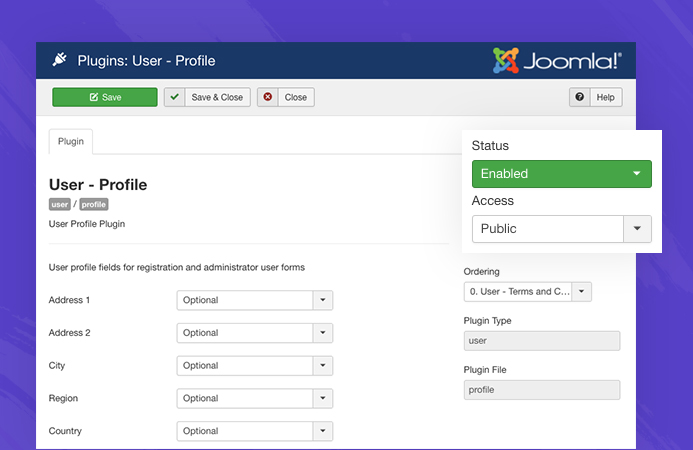 joomla create new author