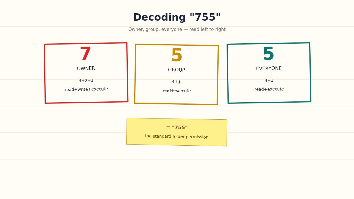 chmod number breakdown