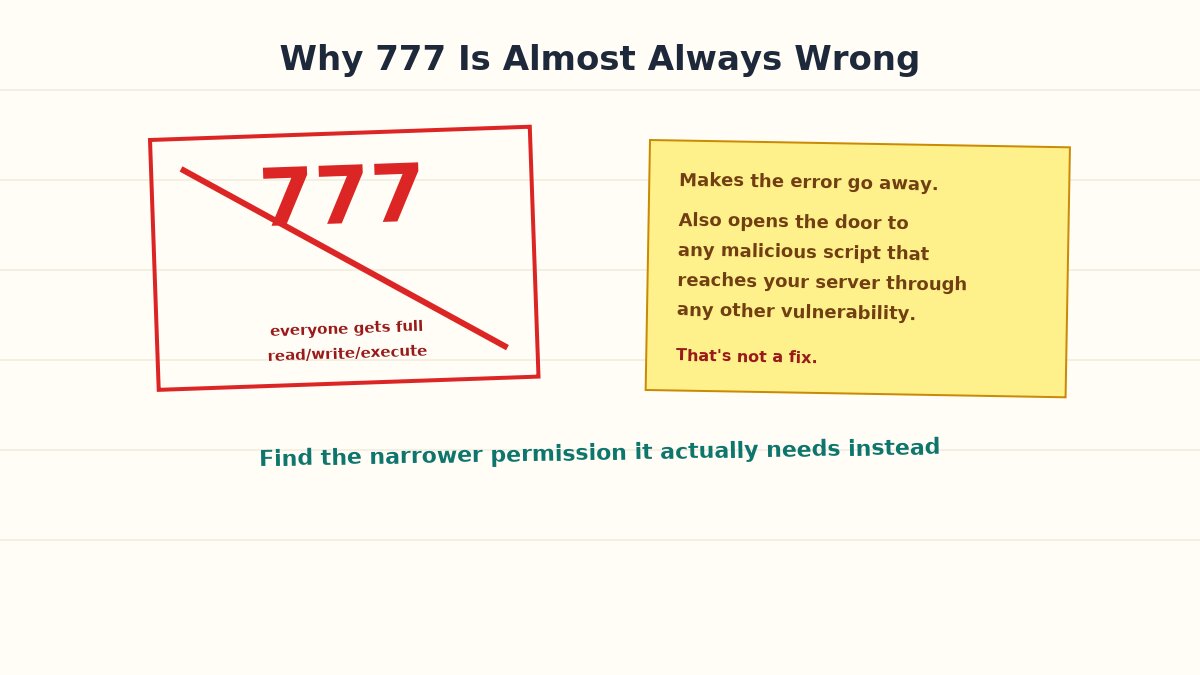 why 777 is wrong