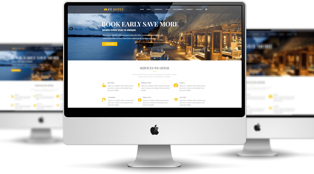 Download ET Hotel - Free Responsive Hotel Joomla! Templates