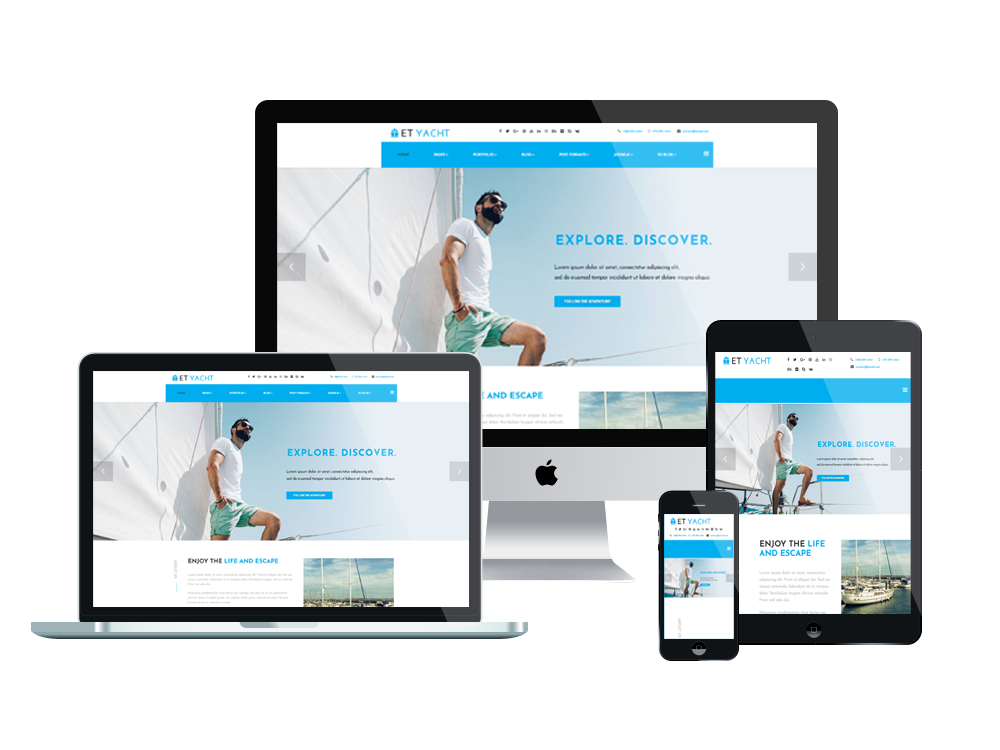 et yacht free responsive joomla template