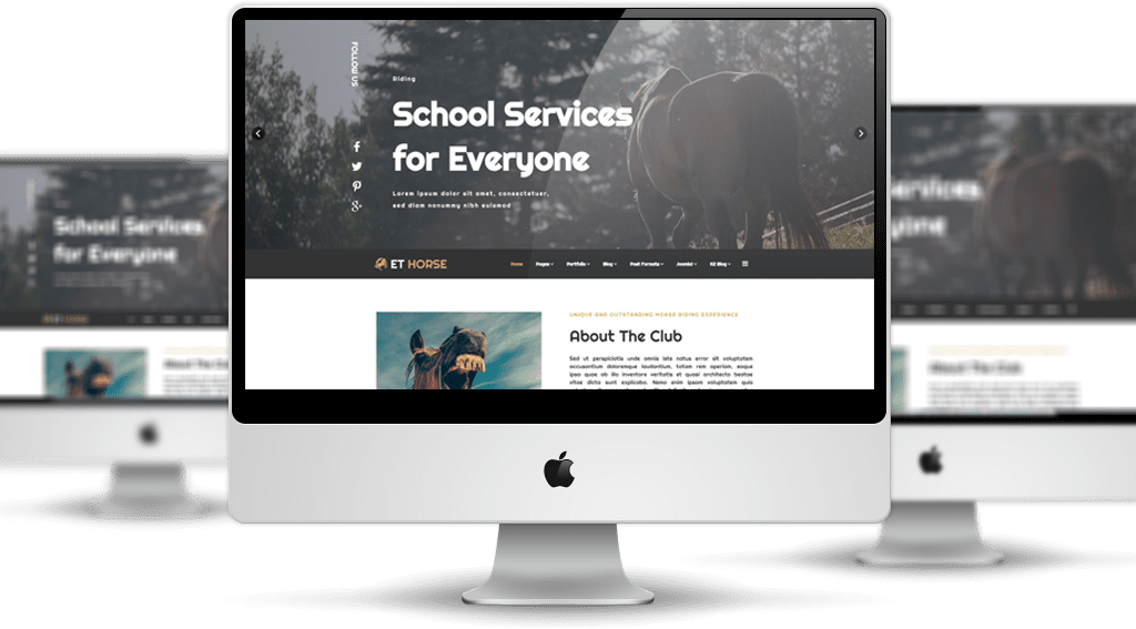 ET Horse – Free Responsive Horse Joomla! Template