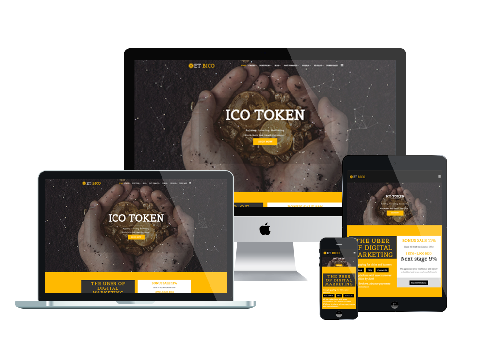 Et Bico Free Responsive Bitcoin Wordpress Theme - 