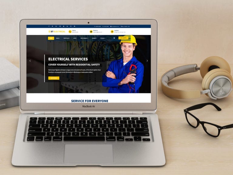 ET Electrical Free Responsive Joomla Electrical site templateET