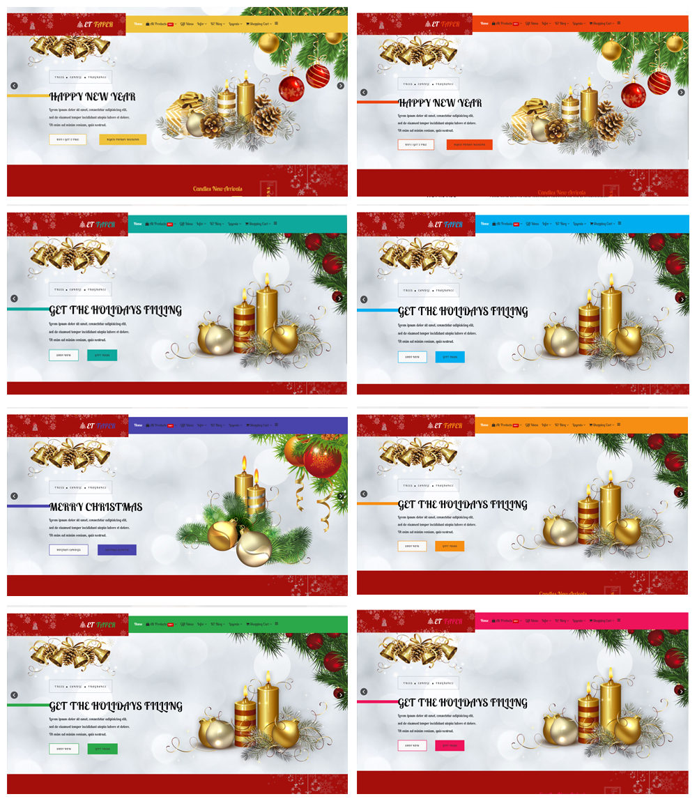 christmas gift shop joomla free ecommerce template