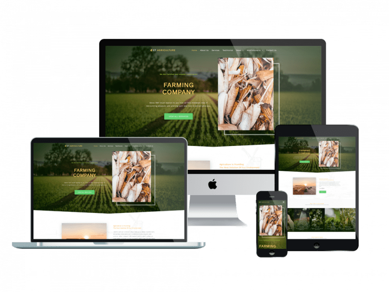 ET Agriculture Onepage Free Responsive Farming Landing Page Joomla 