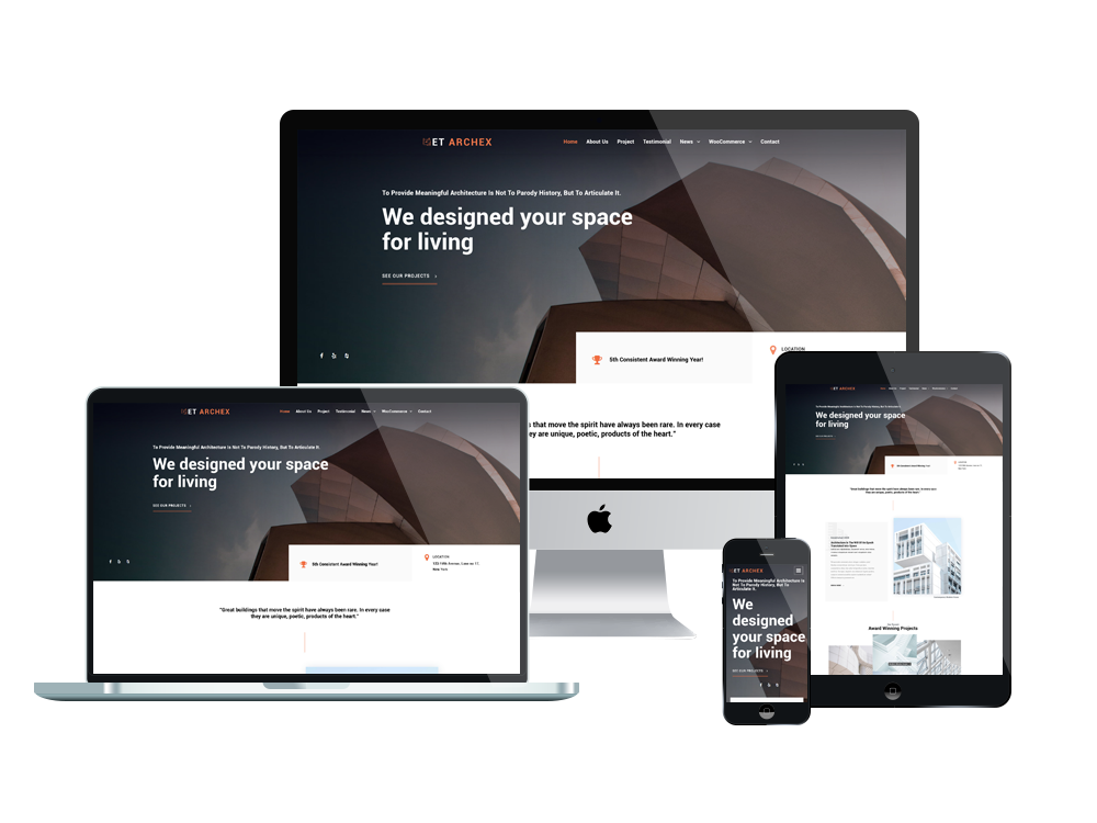 ET Archex Free Responsive Architecture Wordpress Theme