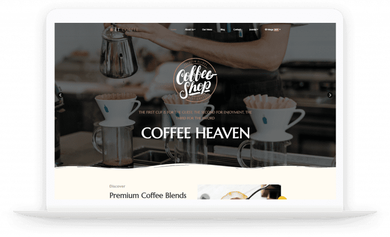 ET Coffee – Free Responsive Coffee Website Templates