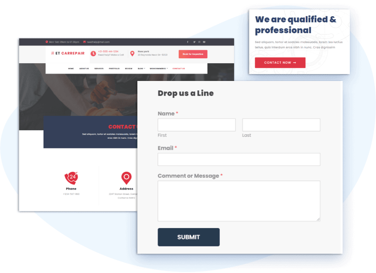 Et-Carrepair-Free-Wordpress-Theme-Contact