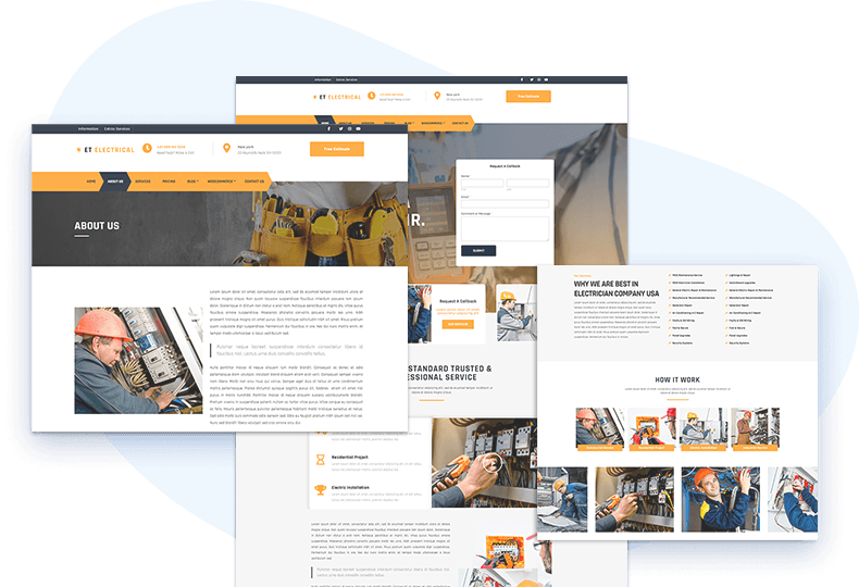 Et-Electrical-Wordpress-Theme-Elementor