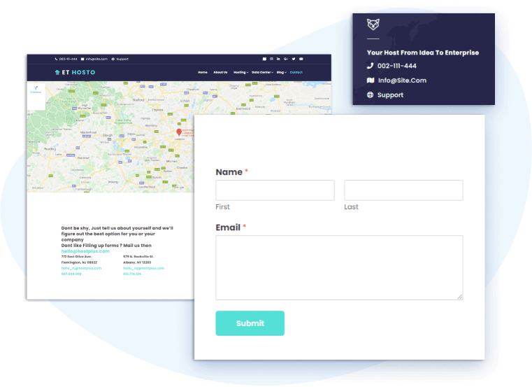 et-hosto-free-wordpress-theme-contact