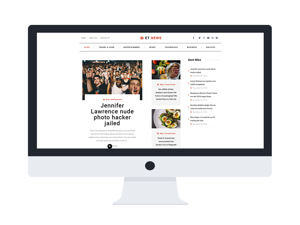 Et-News-Elementor-Wordpress-Theme