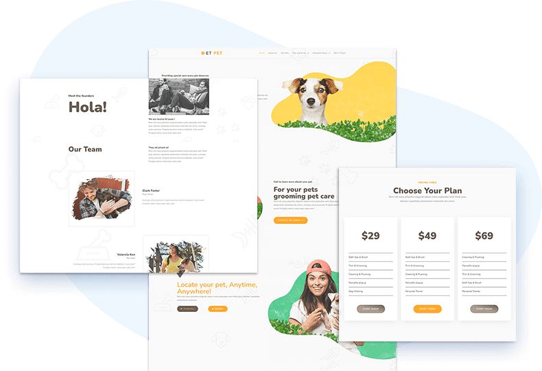 et-pet-free-wordpress-theme-elementor