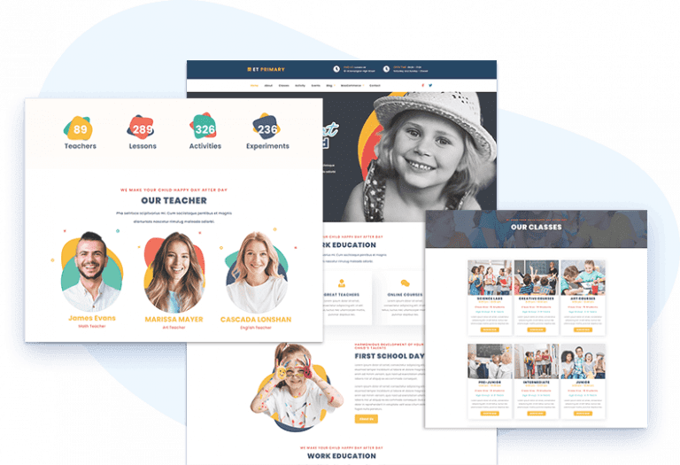 Et Primary Free Responsive Online Education Wordpress Theme Engine
