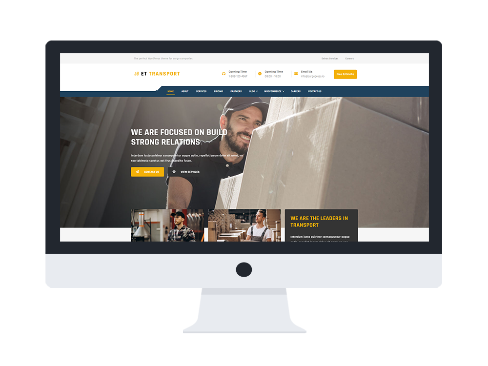 Et-Transport-Wordpress-Theme-Free