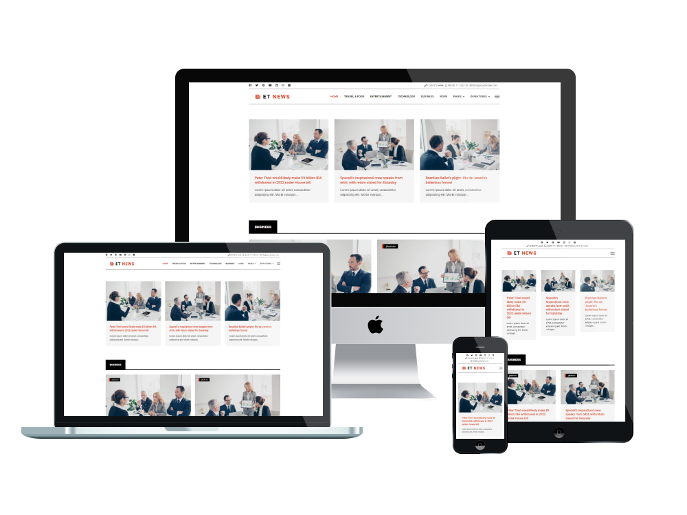 ET News – Free Responsive Joomla Newspaper theme - Engine Templates