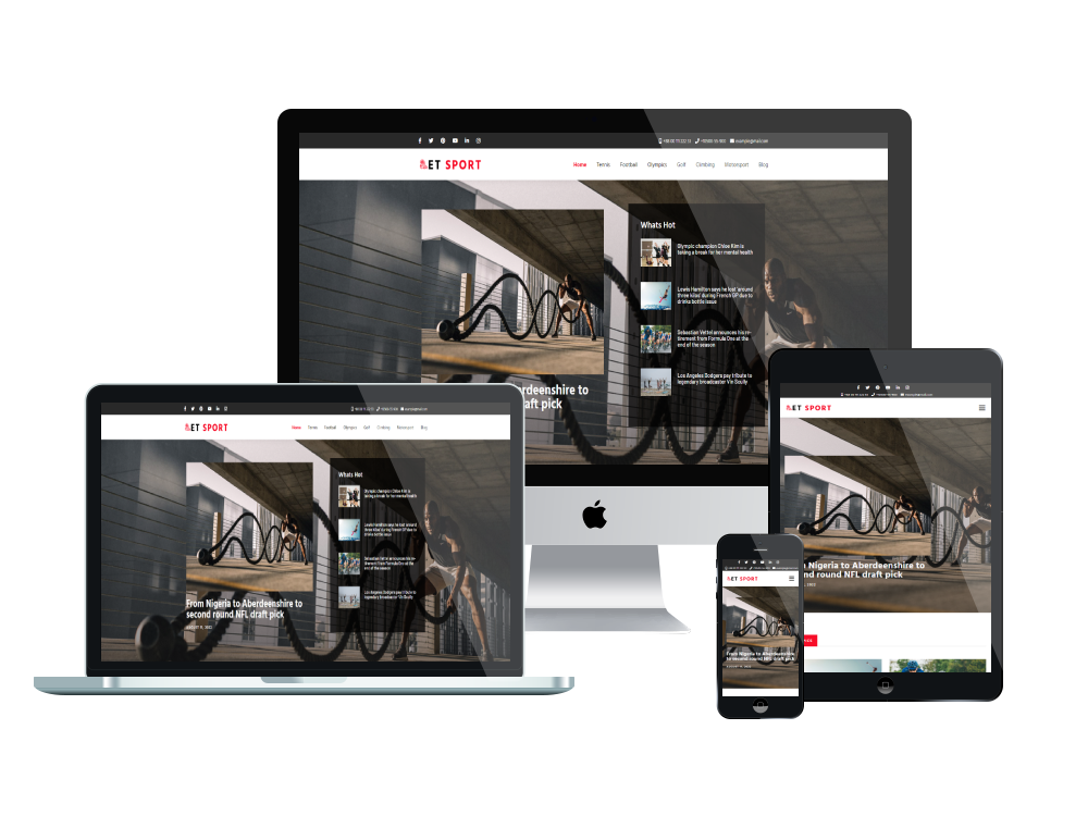 Et Sport Responsive Mockup