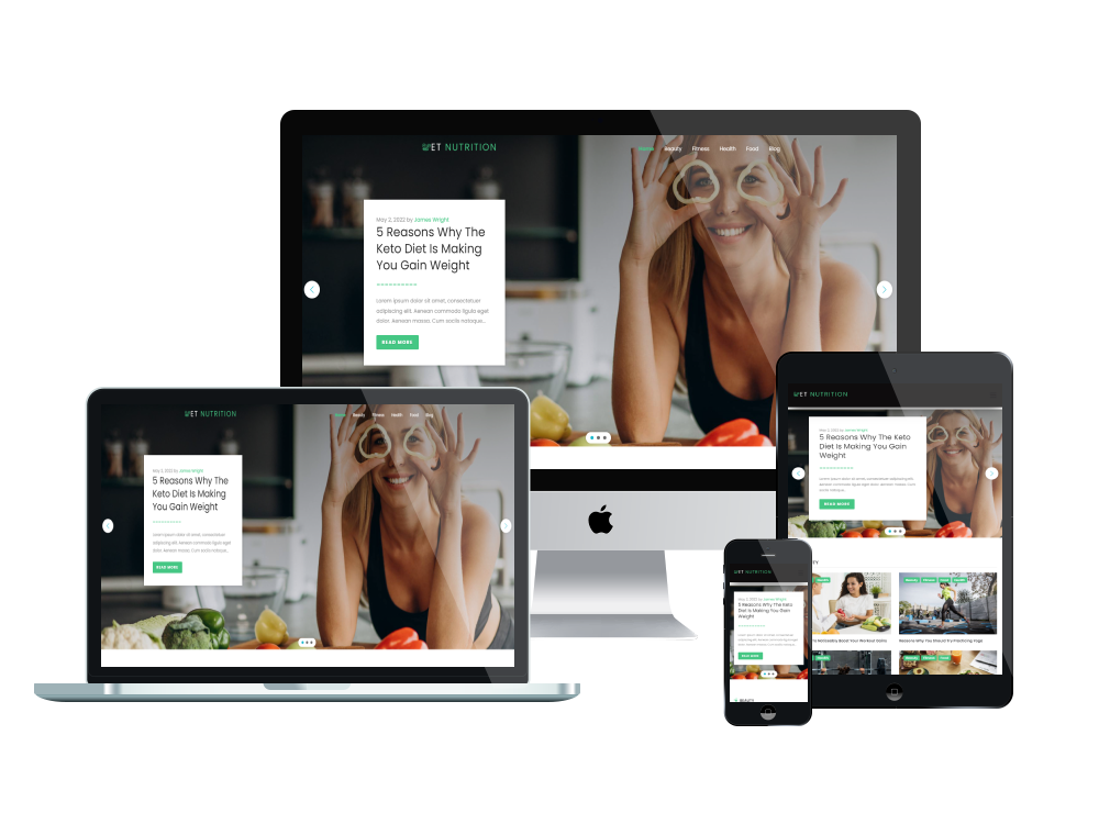 Et Nutrition Responsive Mockup