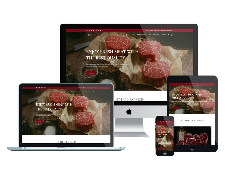 Et Butcher Responsive Mockup