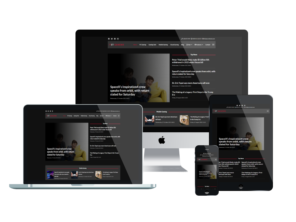 Et Ganews Responsive Mockup